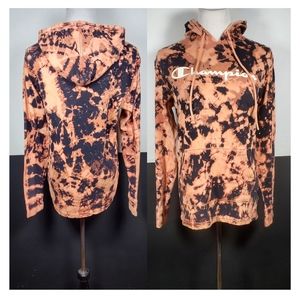Champion Reverse Tie Dye Hoodie Pullover Women's Size Small